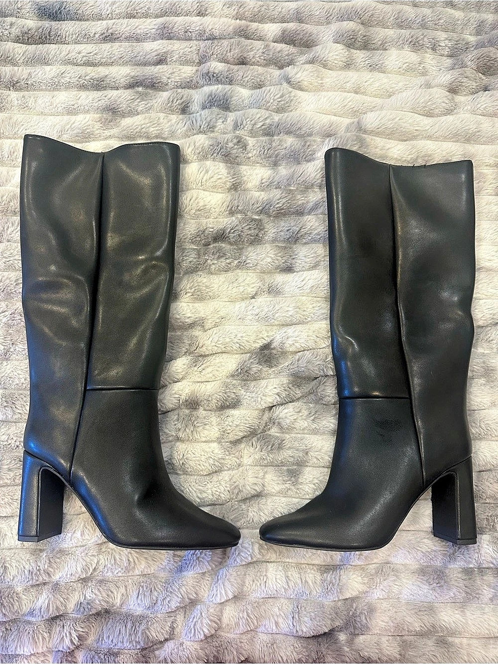 A New Day Women's Bianca Tall Boots Leather Over-the-Knee Boots US 7